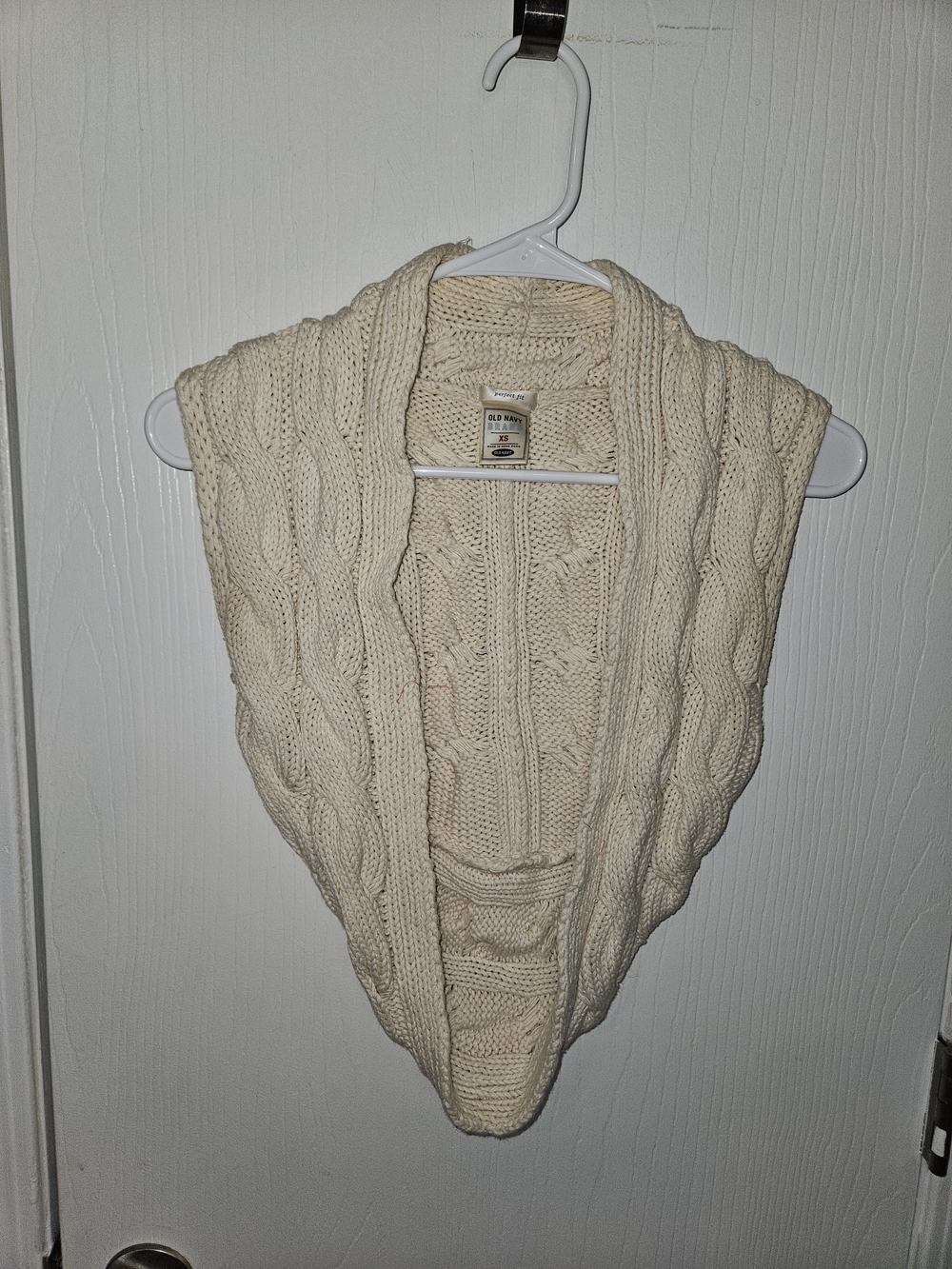 Old Navy Cream Cable-Knit Infinity Cardigan Sweater